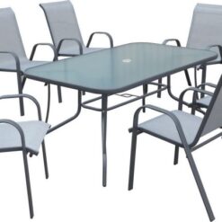 TABLE 150X90CM + 6 CHAISES 47810