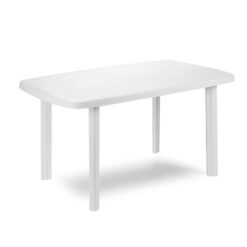 Lot de 3 tables design ronde IKON pied conique PVC plateau compact