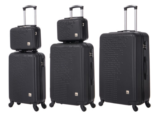 VALISE PIXELI NOIRE - 3 tailles